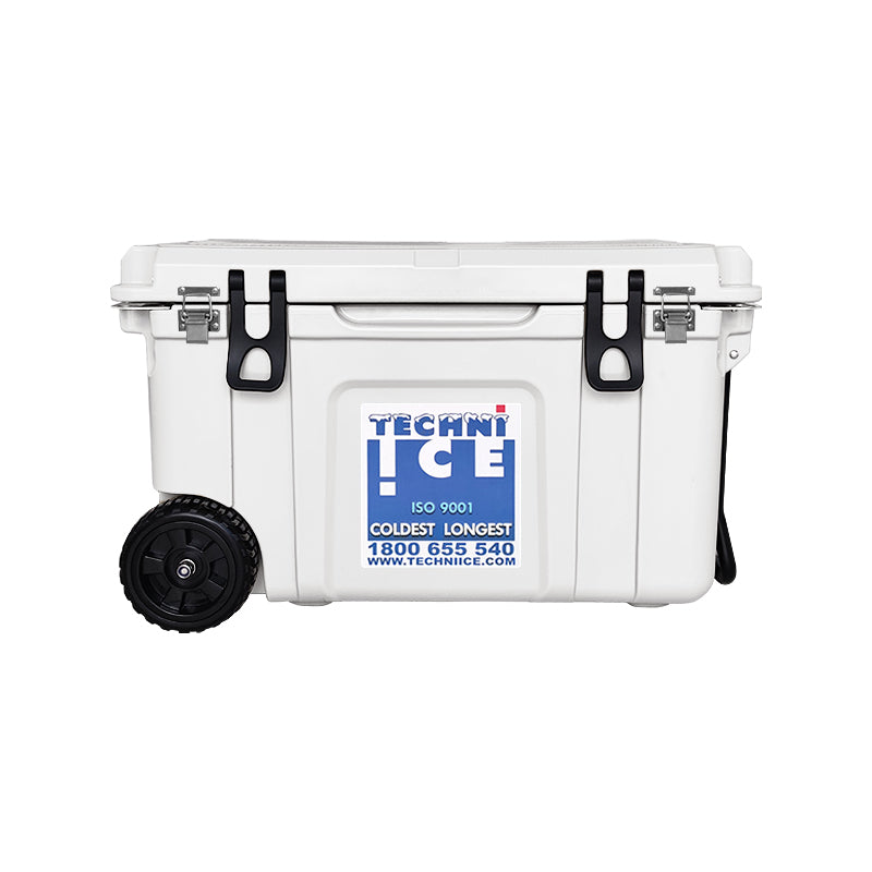 Techni Ice Signature Hardcore Premium Ice Box 55L White with Wheels