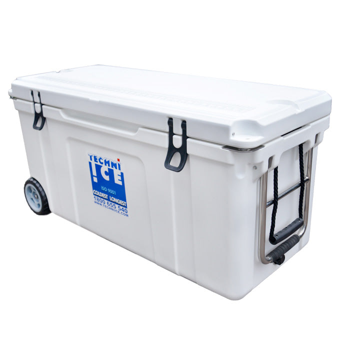 Techni Ice Signature Hybrid Ice Box 75L White with Wheels